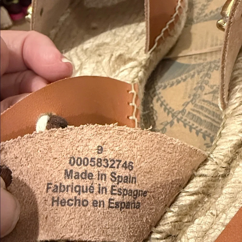 FREE PEOPLE WANDER SHELL WRAP ESPADRILLES NWB sz 9.5